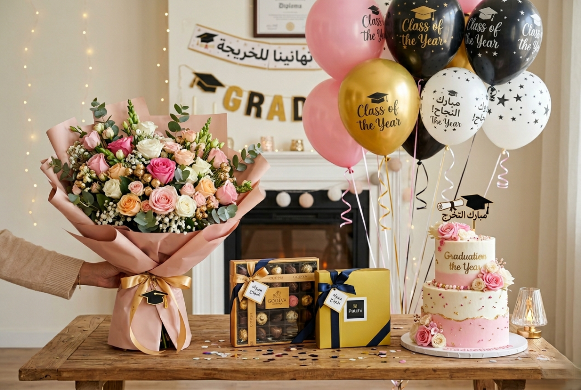 Graduation Flower Bouquets for Girls in Amman