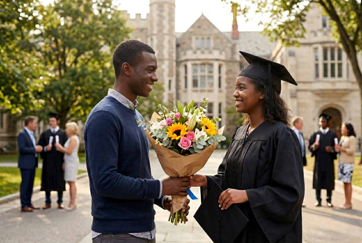 Best Graduation Flowers for Sister in Jordan | Red Roses Flower