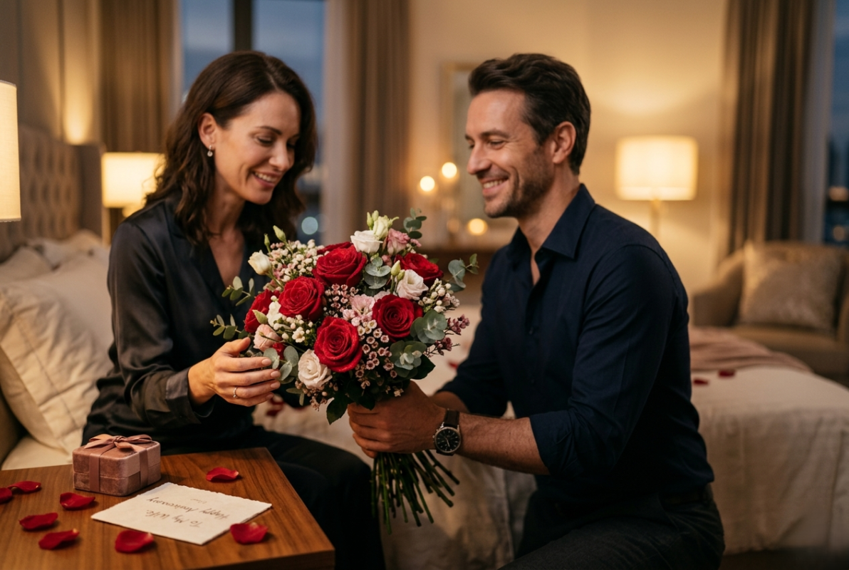 Anniversary Flowers for Wife & Romantic Gifts | Red Roses Flower