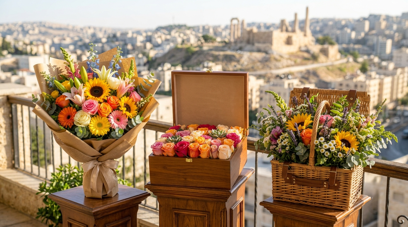 Fresh Summer Flowers Amman & Same-Day Delivery | Red Roses Flower