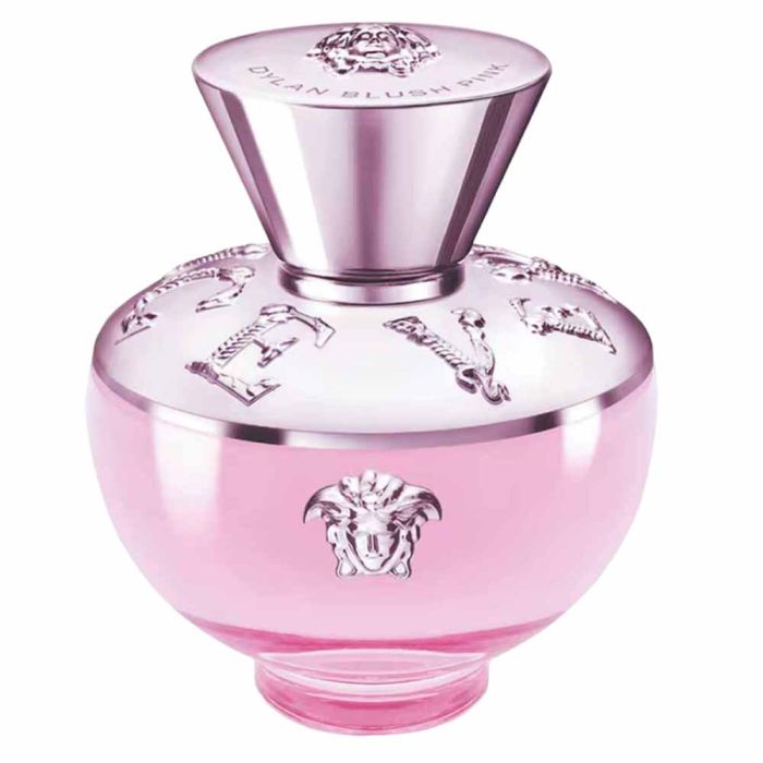 Dylan Blush Pink Perfume, Versace amphora-shaped pink Eau de Parfum bottle, 50ml or 100ml, Amman delivery